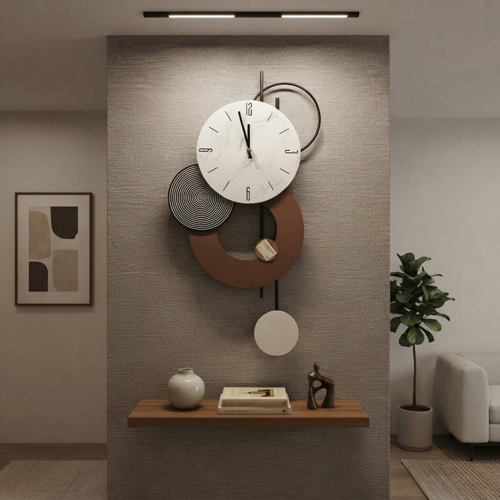 Elegant style funky wall clock