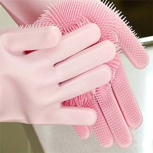 Silicon washing gloves