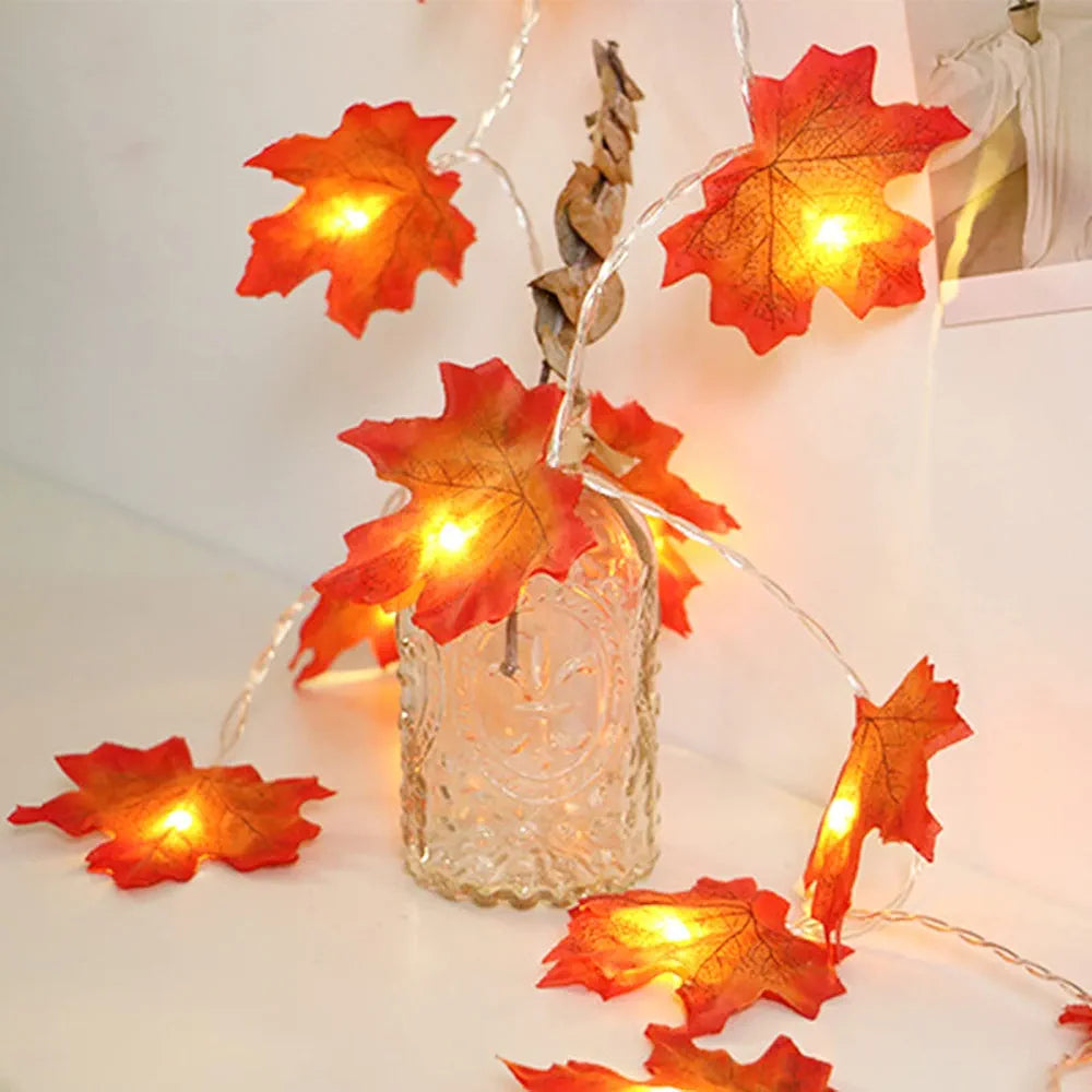 Led maple string light