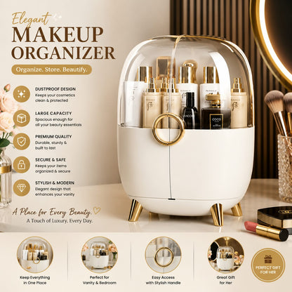 Big Cosmetic organizer with dustfree top