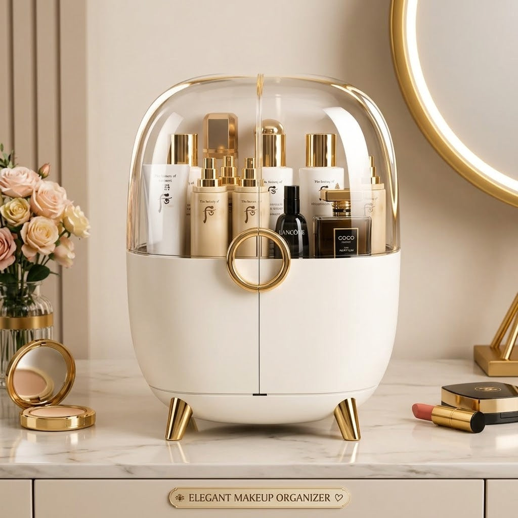 Big Cosmetic organizer with dustfree top