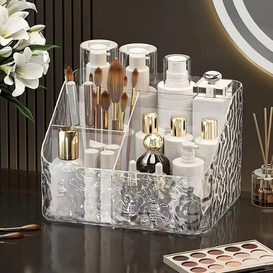 Acrylic cosmetic desktop organizer
