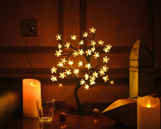 48 LEDs Cherry Blossom Lamp electric