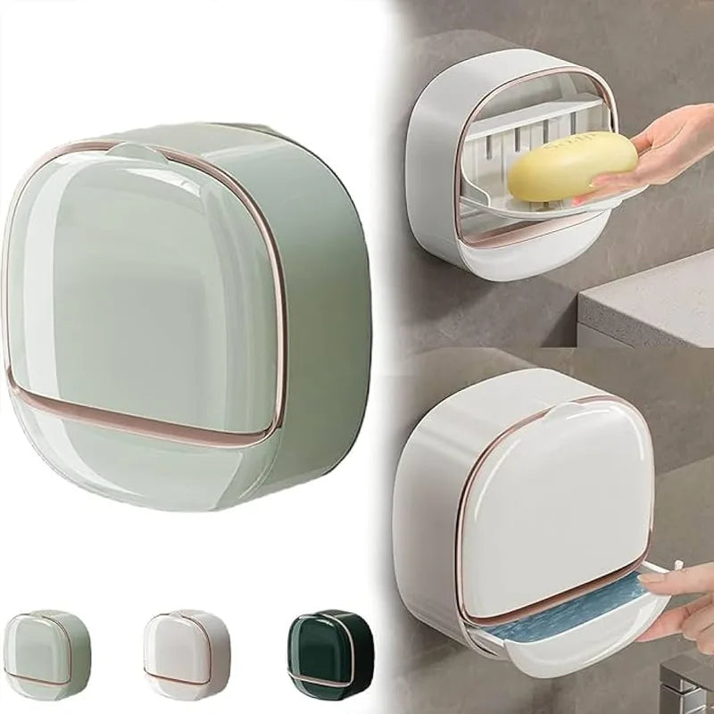 Luxury soap holder with drain holder