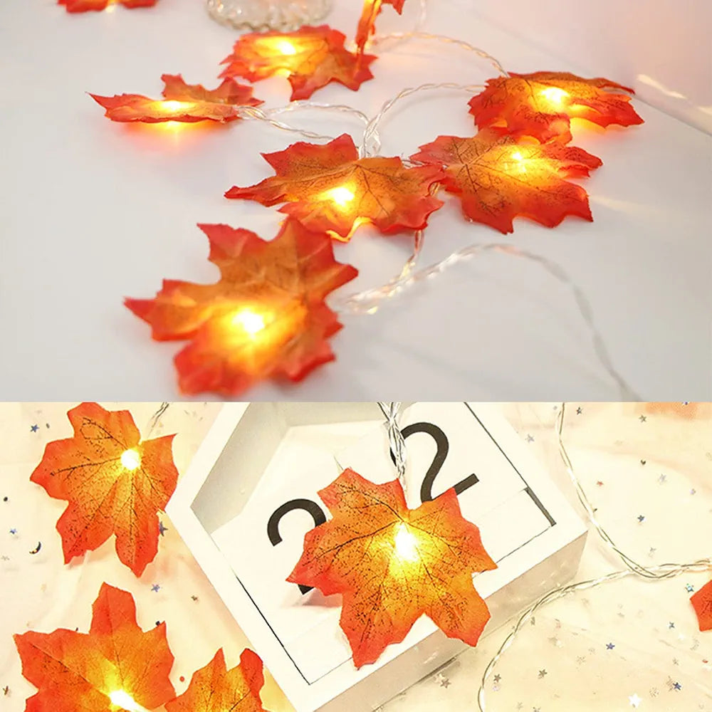 Led maple string light