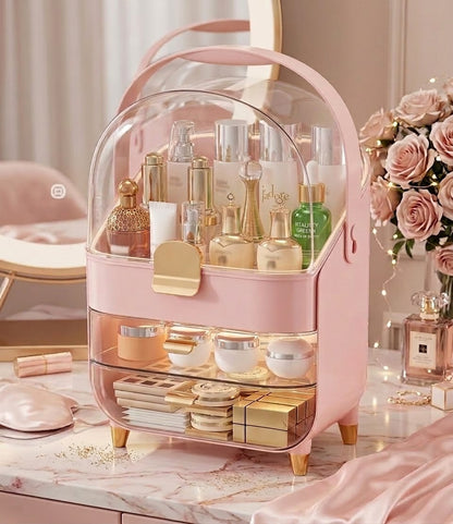 Big Cosmetic organizer with tray