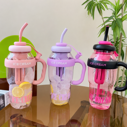 Acrylic Ice Cream Tumbler Bottle