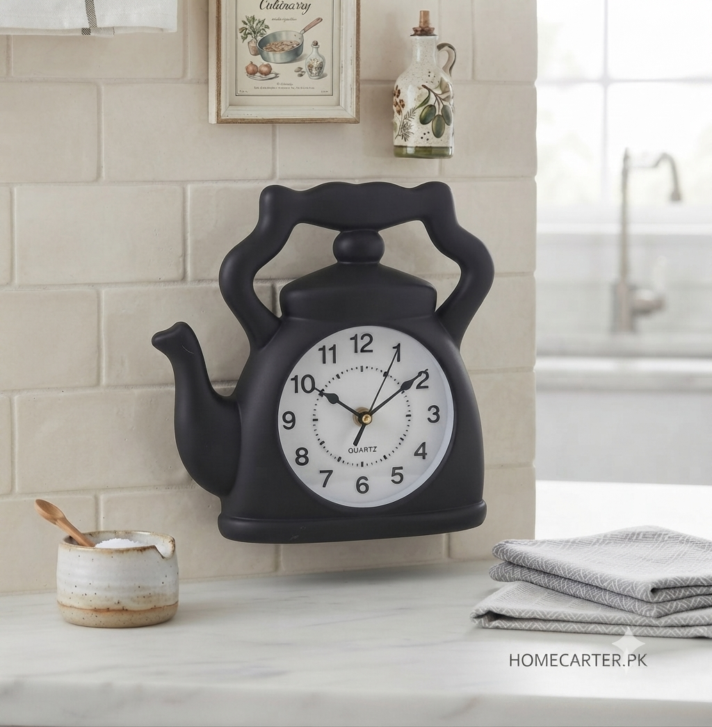 Kettle kitchen wall clock