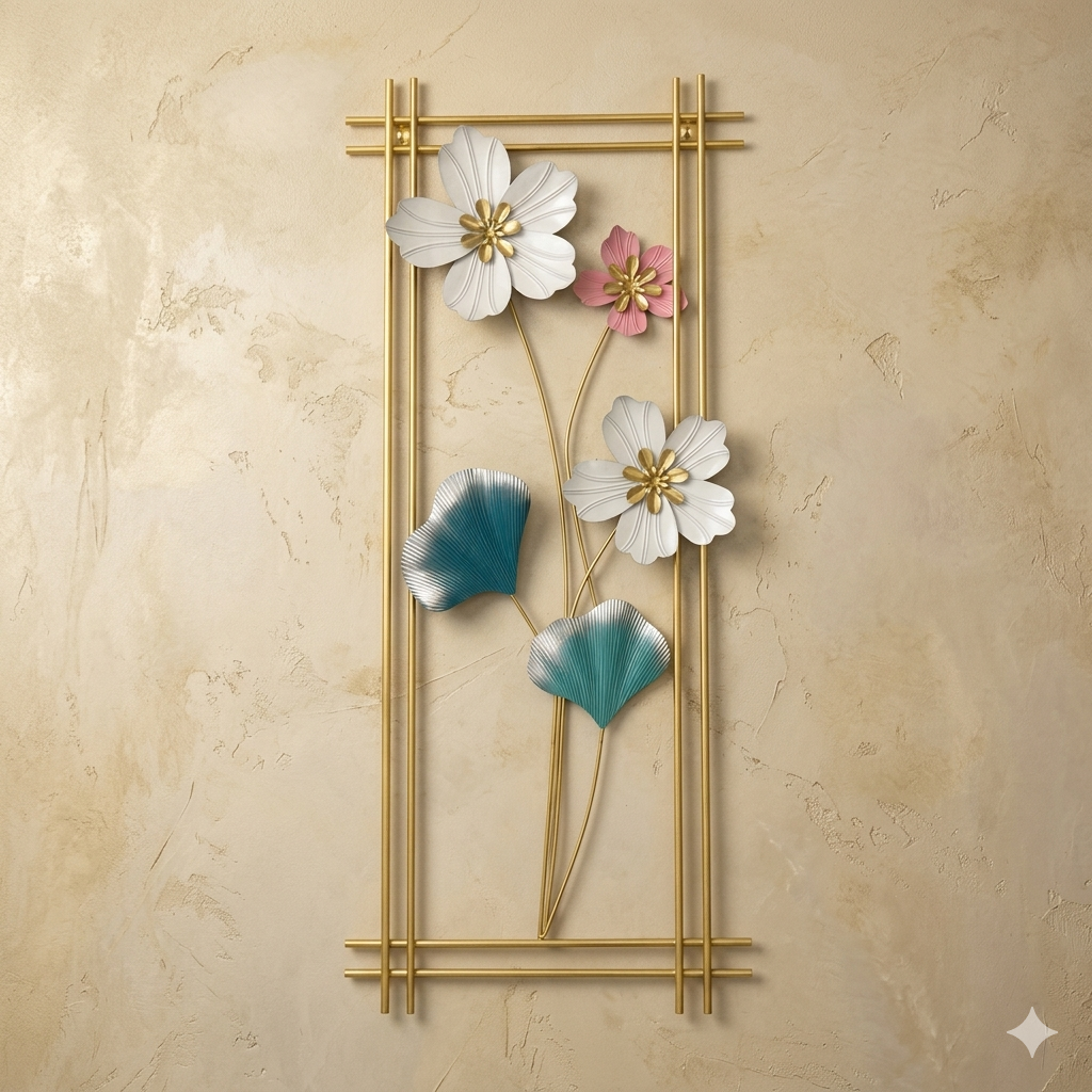 Metal wall votive decoration