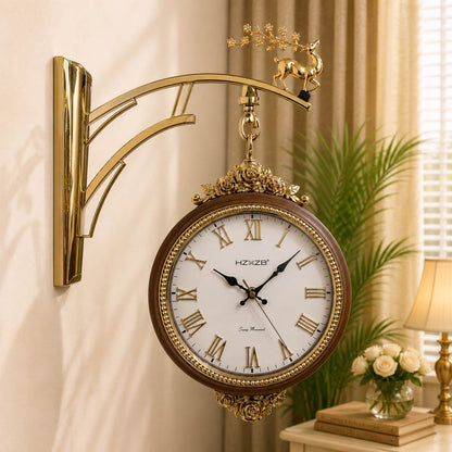 Markhor design hyzxing dual sided station clock