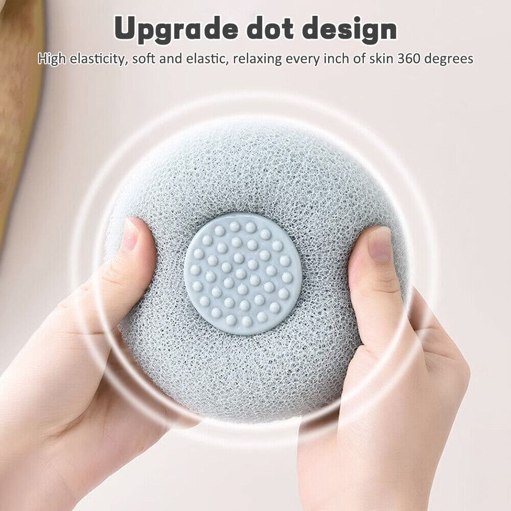 Soft mesh bath sponge