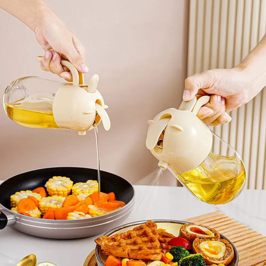 2 in 1 oil spray bottle dispenser