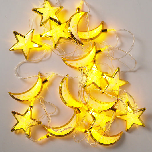 Led star & moon string lights