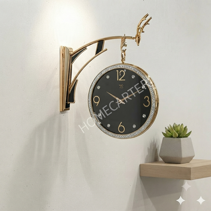 Dual sided fancy station clock