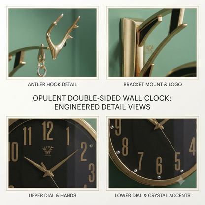 Markhor style station clock with stand-9201