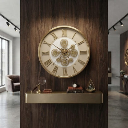 Fancy Retro gearing round wall clock