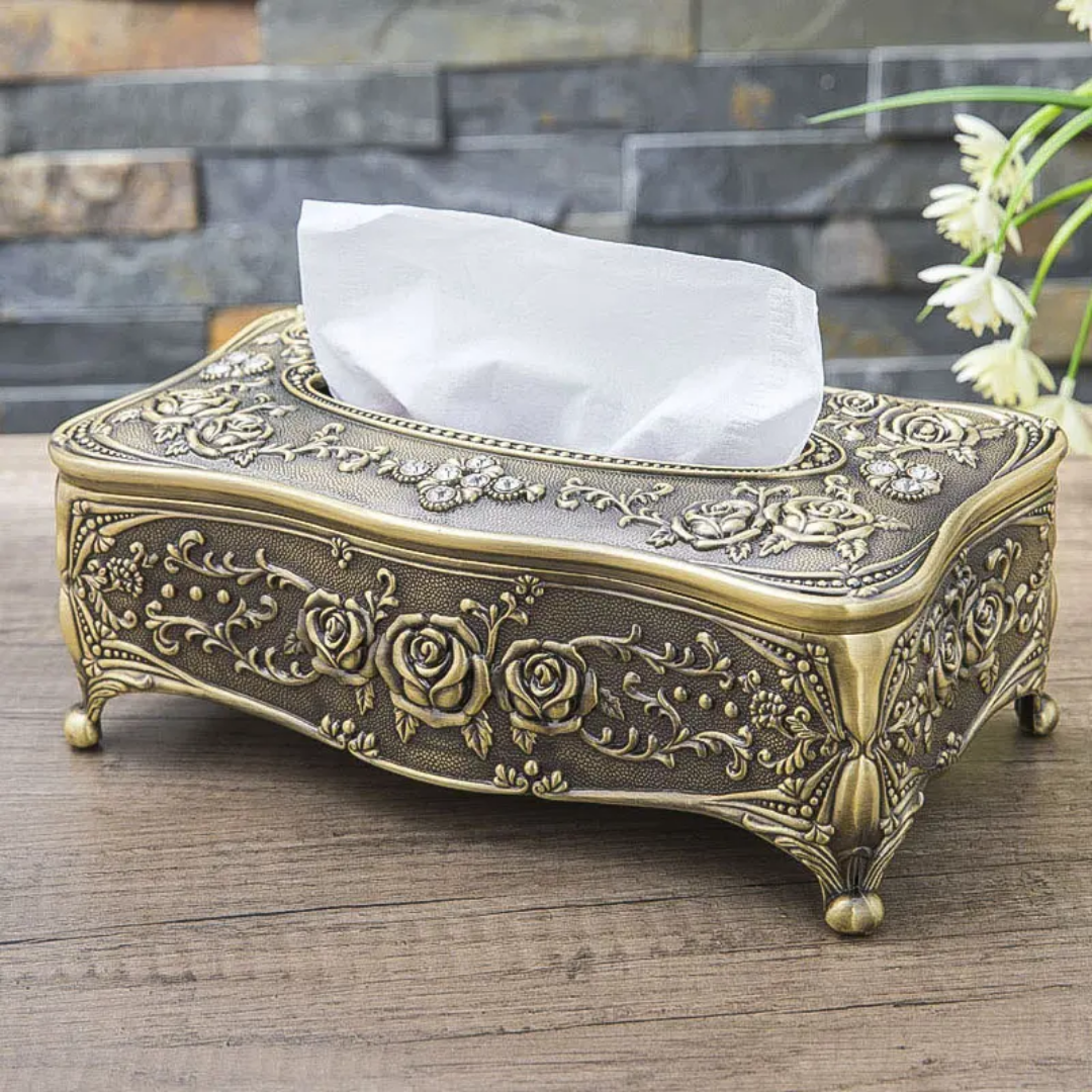 bronze antique tissue napkin holder organizer