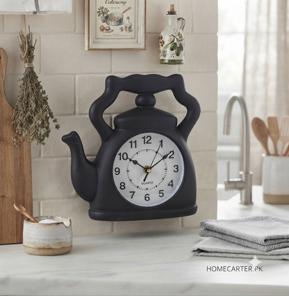 Kettle kitchen wall clock