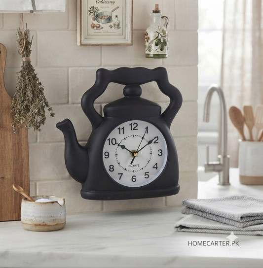 Kettle kitchen wall clock