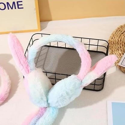 Premium Kids Plush Bunny Earmuffs - 1Pc