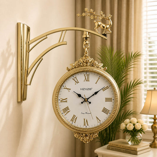 Markhor design hyzxing dual sided station clock