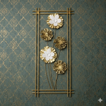 Metal wall votive decoration