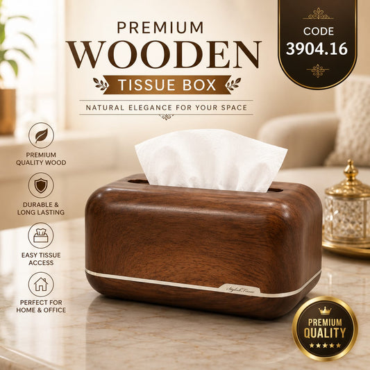 Wood crafted tissue box imported