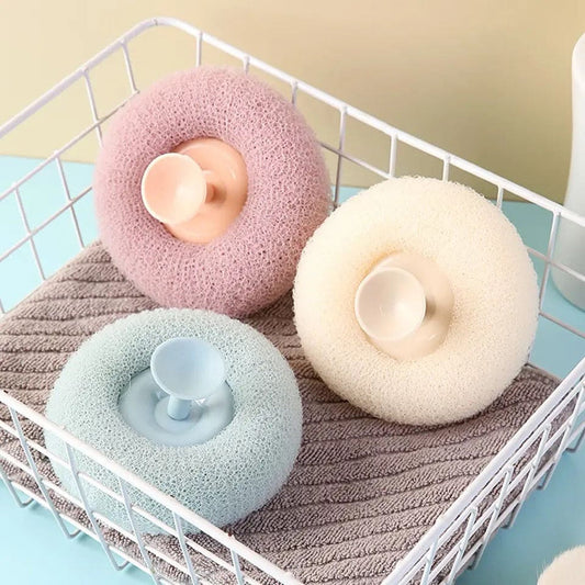 Soft mesh bath sponge