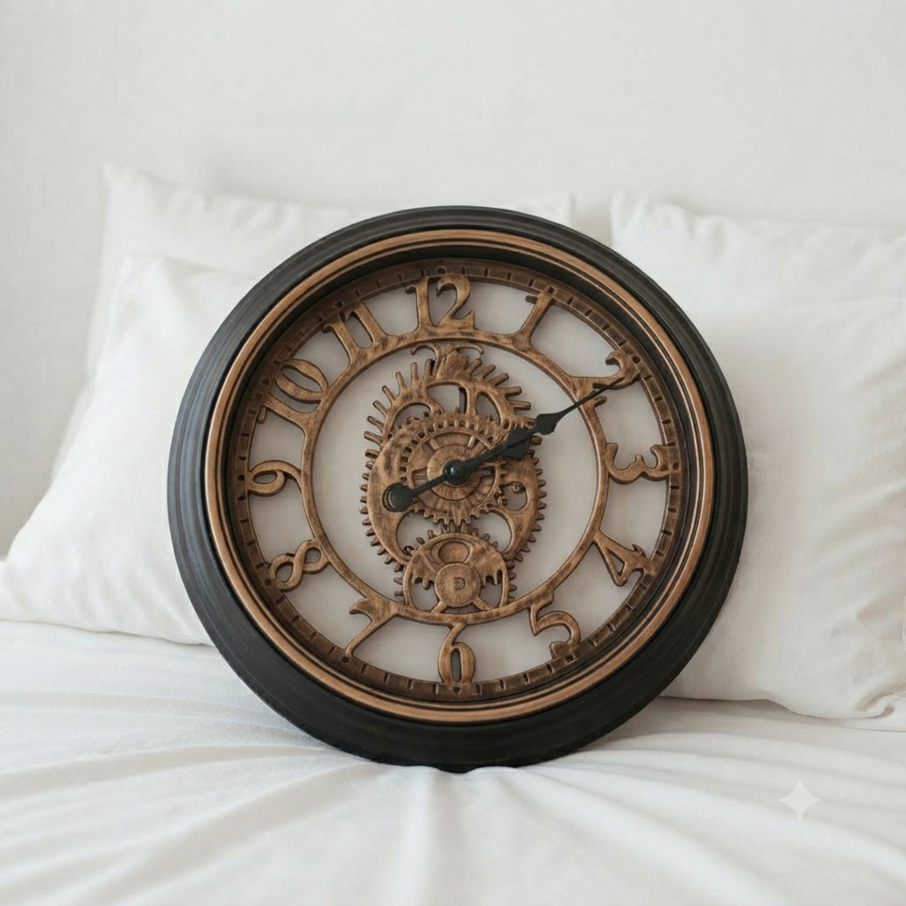Retro Gearing look wall clock