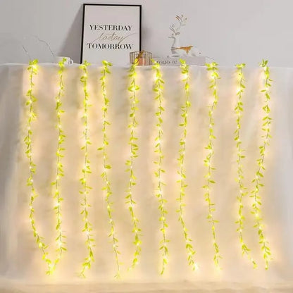 Leaves fairy curtain lights