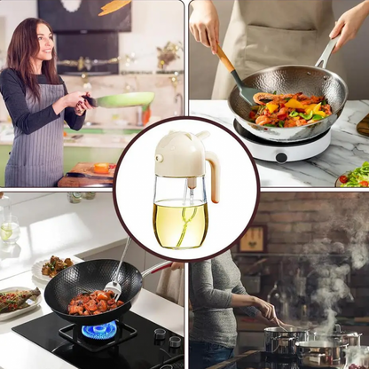 2 in 1 oil spray bottle dispenser