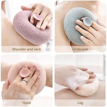 Soft mesh bath sponge
