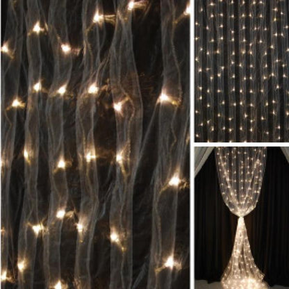 10*10ft Organza lights with curtains