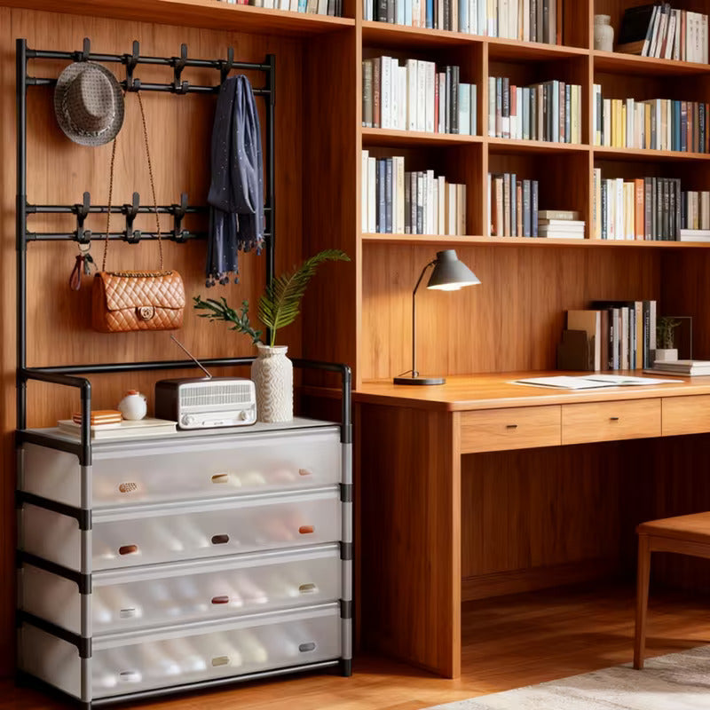 DIY dustproof shoe rack organizer