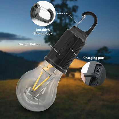 Led rechargeable Solar bulb lamp for camping and for other multi purpose use