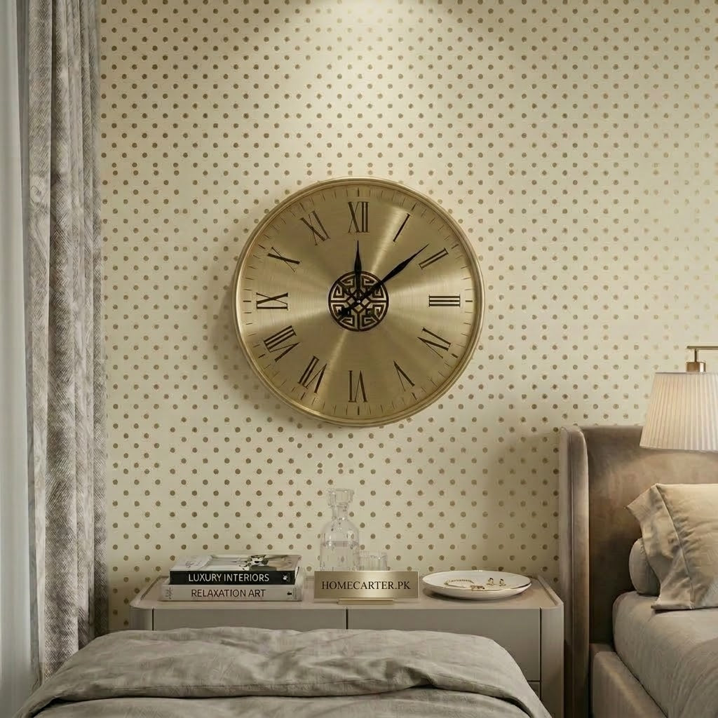 Elegant fancy roman wall clock