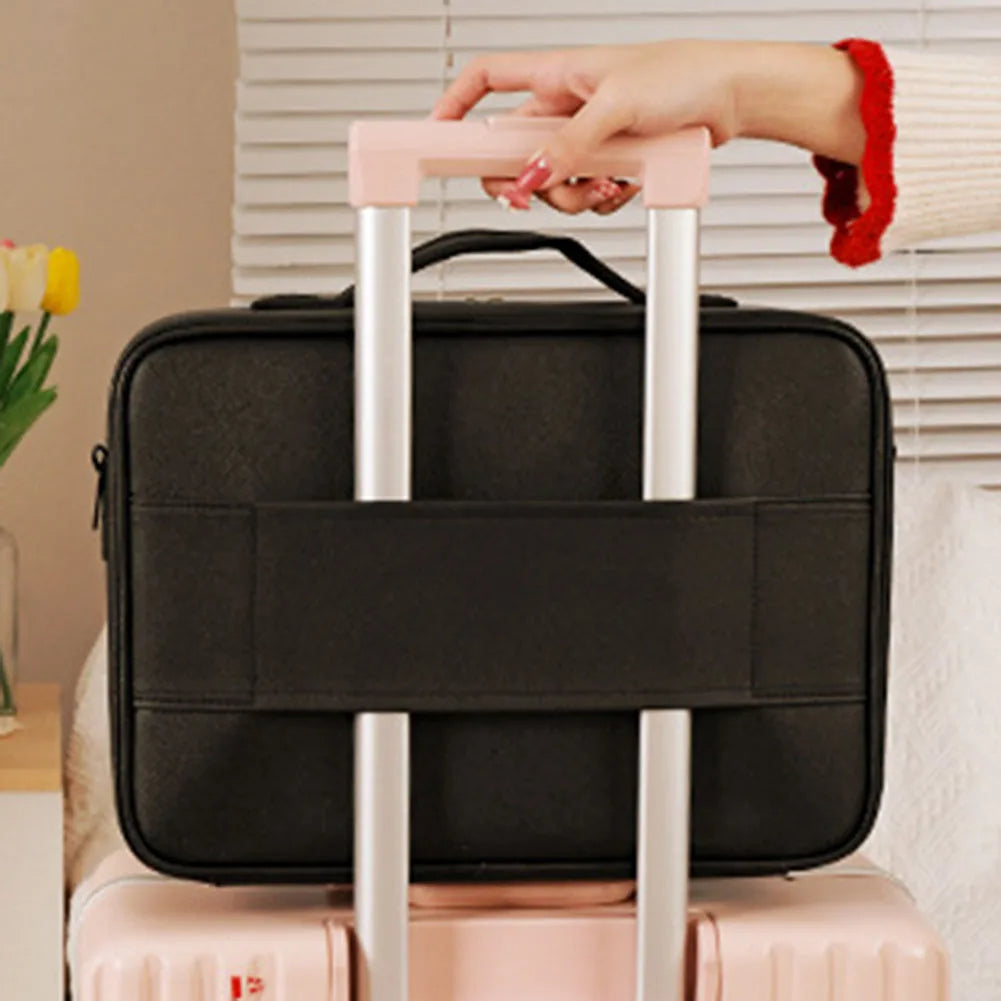 Smart led cosmetic travel organizer