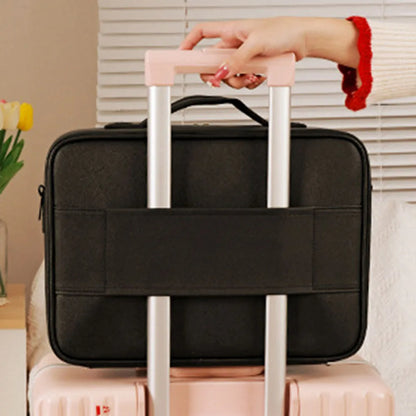 Smart led cosmetic travel organizer
