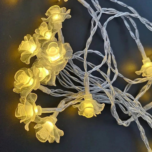 Silicon Rose Led String Light