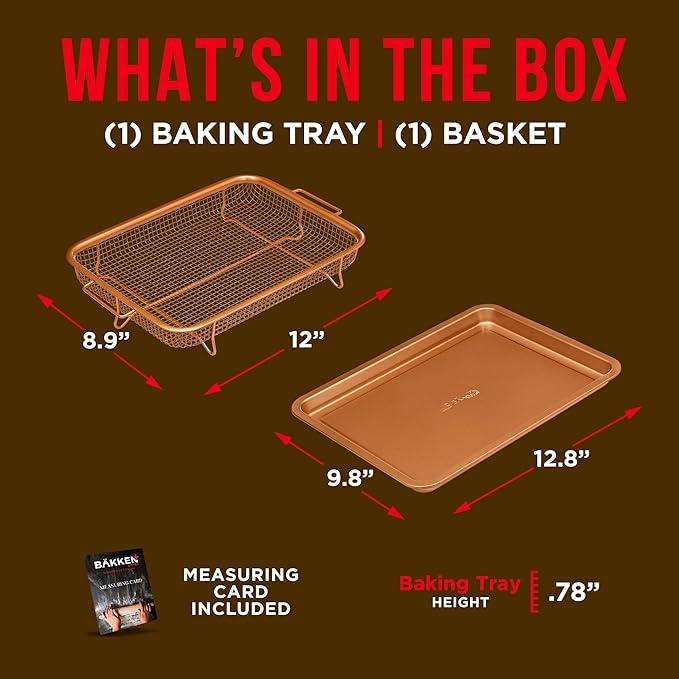 Air fryer crisping basket with tray