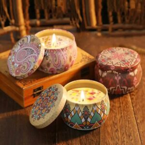 1pc Scented candle with jar & lid