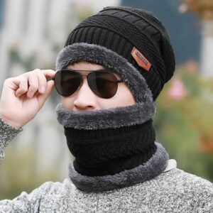 Unisex Winter cap 2pcs set