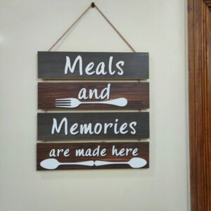 Meals For kitchen Wall hanging quotation