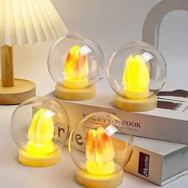 Led false-Rose shaped candles - Image 2