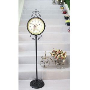 Iron metal Standing Clock