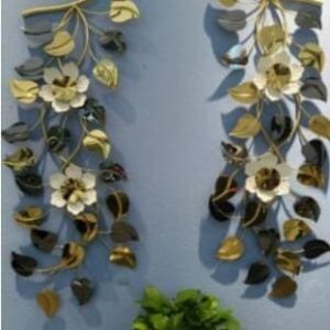 Wall Metallic Art decoration set of 2 pcs