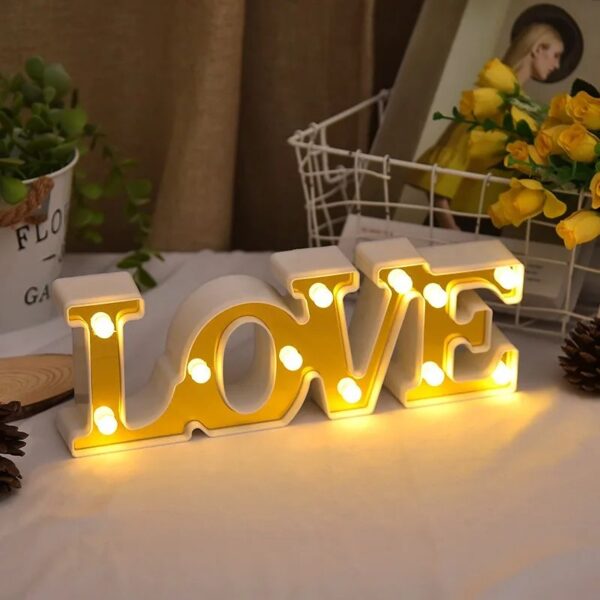 Led Love Marque letters decoration