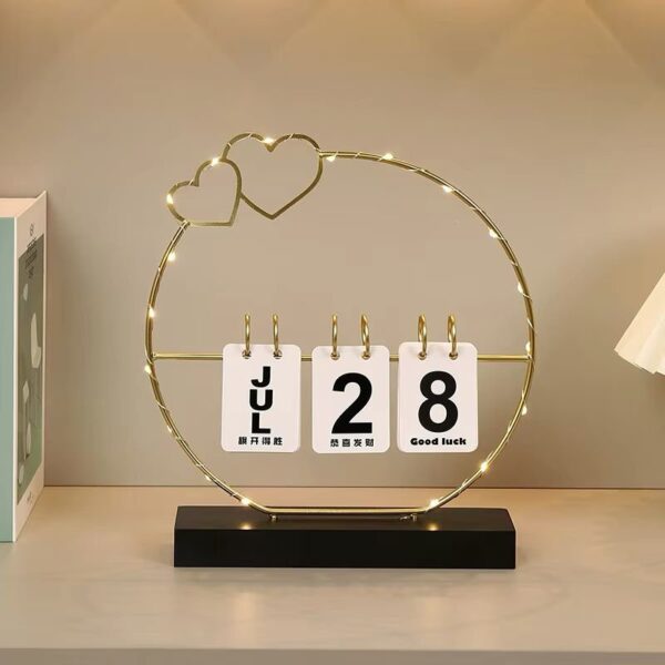 Perpetual Desk Calendar -(with LED) - Image 2