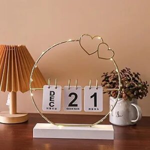 Perpetual Desk Calendar -(with LED)